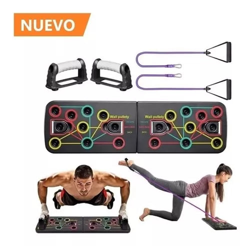 PushUp® Tabla de Flexiones + Bandas de Fuerza