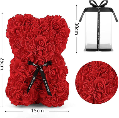 Love® Oso de Rosas con Caja y Luces