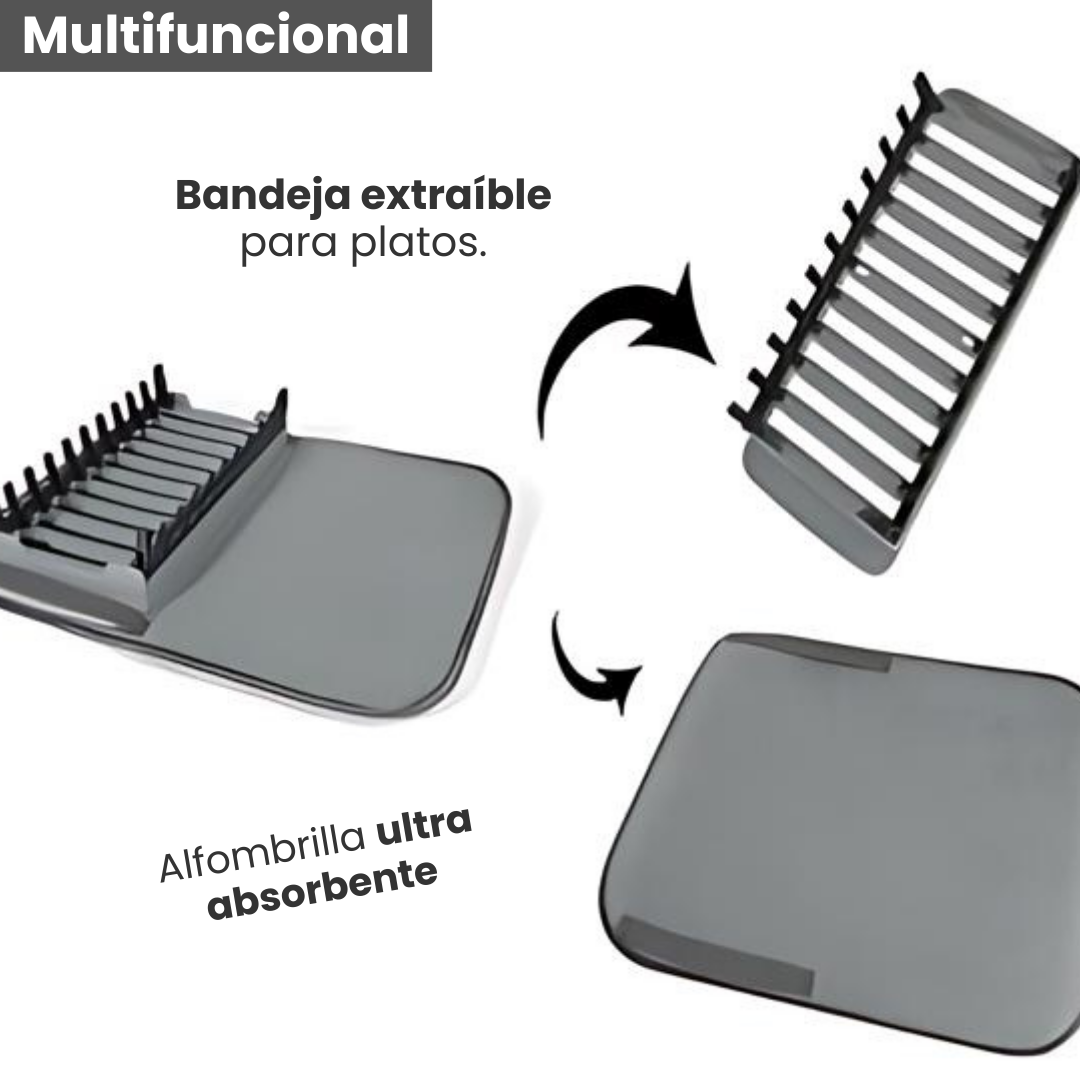 RollDry® Tapete Escurridor de Platos Enrollable.