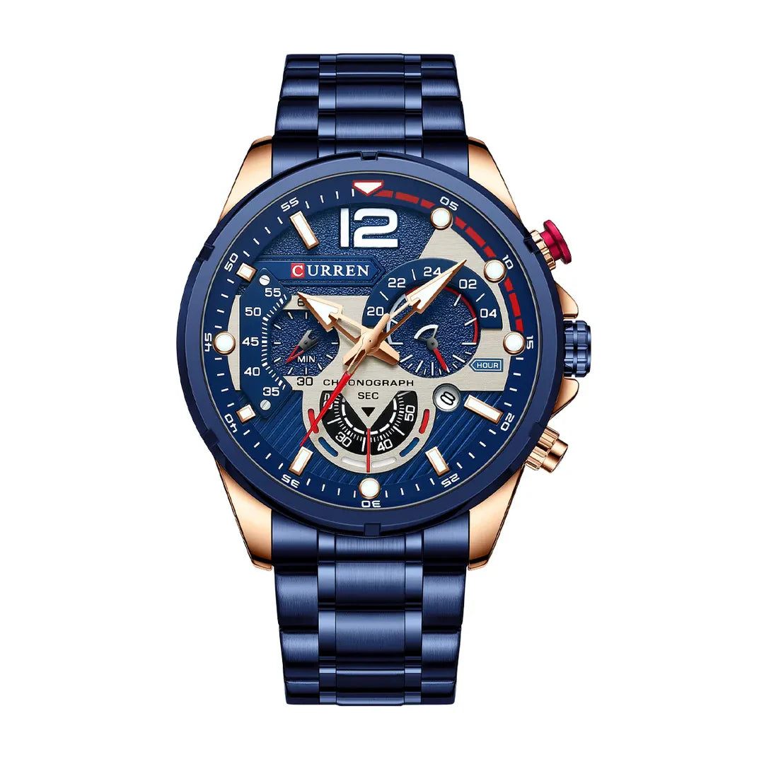 Reloj Curren Chrono Acero Blue (47mm)