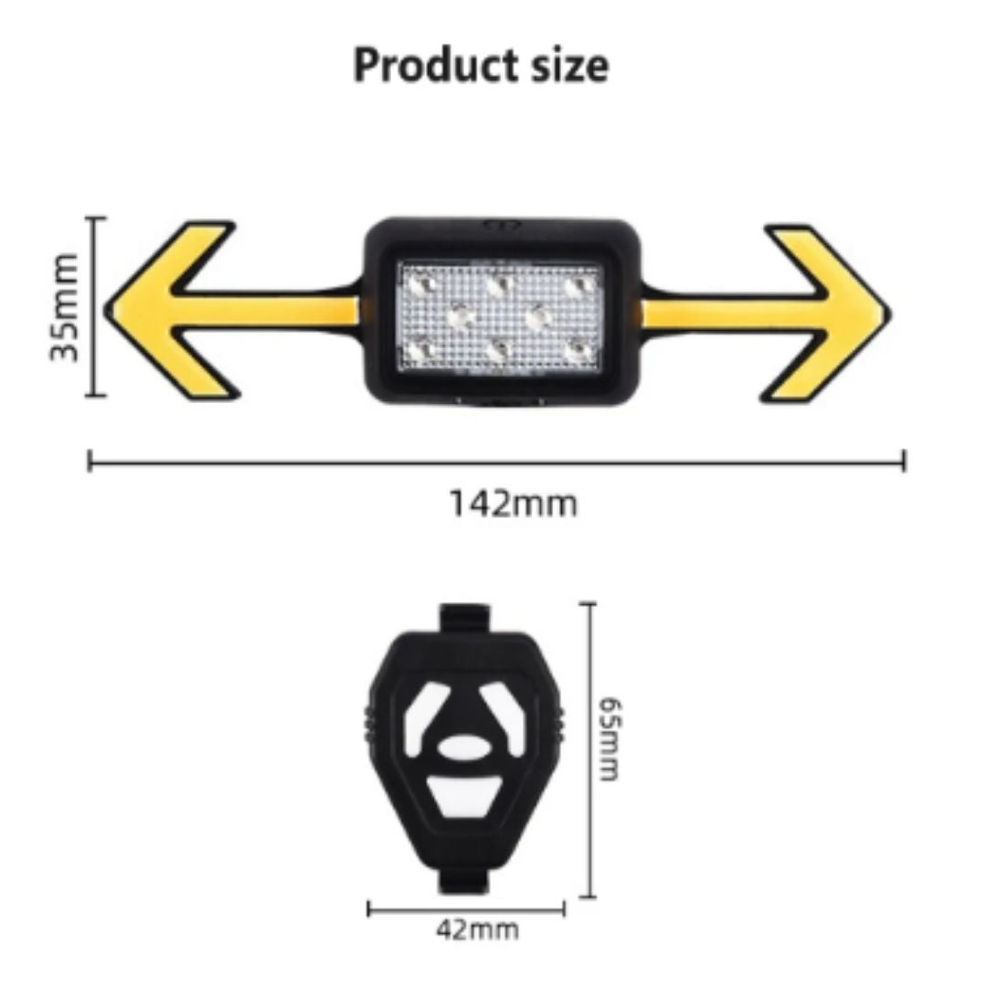 LuzStop® Direccionales con control para bicicleta