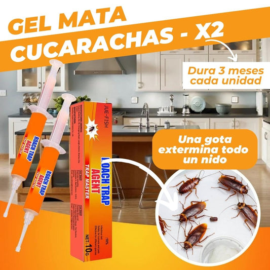 ROACH® GEL MATA CUCARACHAS X2 UNIDADES