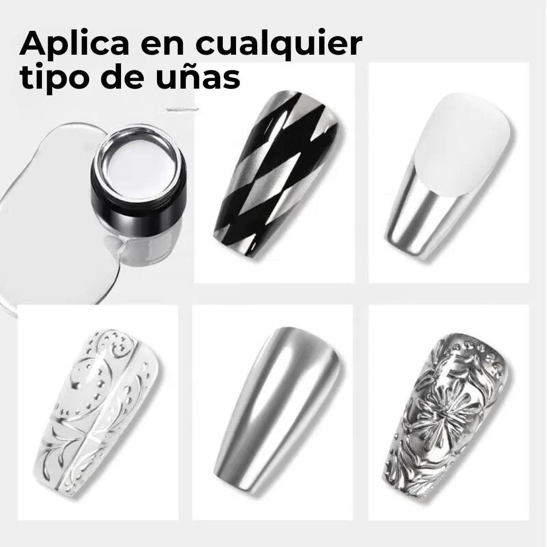 SILVER® GEL PROFESIONAL DE UÑAS METALIZADO