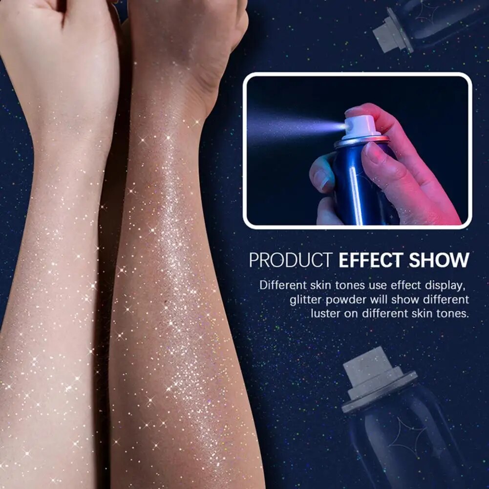 Skin® Spray Glitter Iluminador 2x1