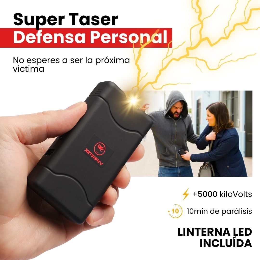 ViperTek® Paralizador ElectroShock con Linterna