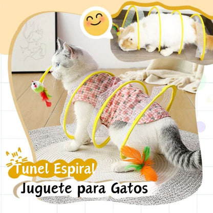 TUNCAT® TUNEL EN ESPIRAL JUEGUETE GATO